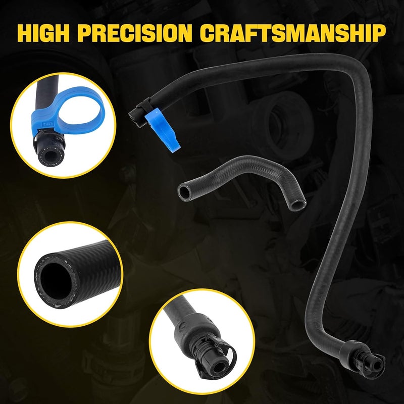 YEHERIT Aluminum Water Outlet Coolant Housing Matte Frosted 25193922 902-846 Compatible with 2011-2020 Chevy Cruze Sonic Trax Buick Encore 1.4L with Temperature Sensor, Inlet Hose, Oil Cooler Hose - Image 3